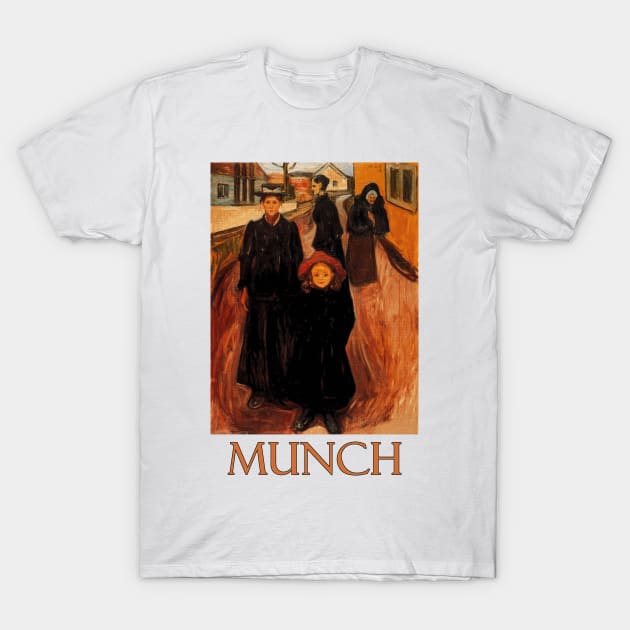 Four Ages of Life by Edvard Munch T-Shirt by Naves